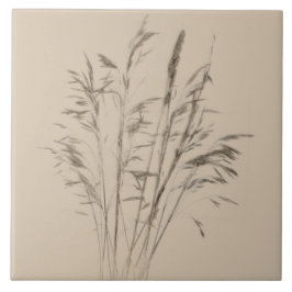 Textural Treasures of Winter (B) op een keramische Tegeltje