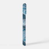 Texture abstraite de marbre bleu blanc 3D (Côté droit)
