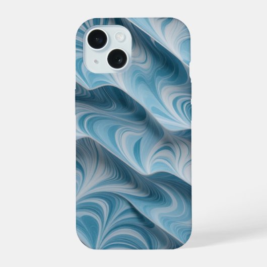 Texture abstraite de marbre bleu blanc 3D (Verso)