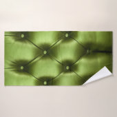 texture Arrière - plan du capitone vert foncé auth (Serviette de bain)