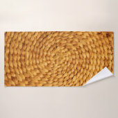 texture arrière - plan tissée brun (Serviette de bain)
