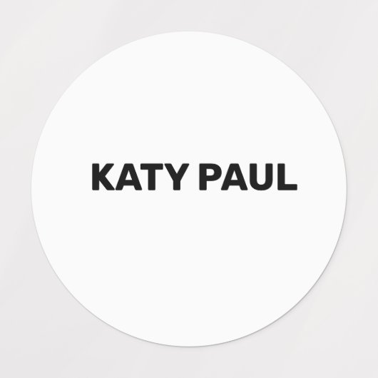 TEXTURE blanche SIMPLE ÉTIQUETTE DE STYLE DE TEXTE (Design 1)