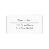 TEXTURE blanche SIMPLE TEXTE MINIMAL ÉTIQUETTE (Devant)