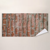 Texture. Brick. Mur. Un arrière - plan avec attrit (Serviette de bain)