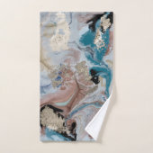 Texture cool en marbre d'or (Serviette à main)