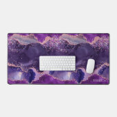 Texture d'agate scintillante violette (Clavier et souris)