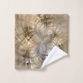 Texture d'art fractal moderne abstrait aux tons de (Gant de toilette)