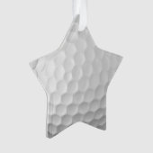 Texture de balle de golf blanche et alvéolée (devant)