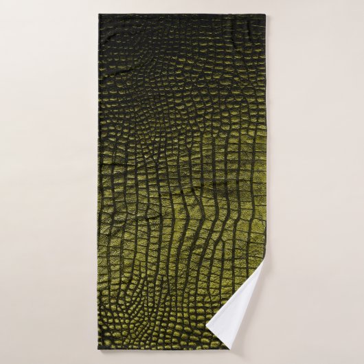 Texture de crocodile foncé de luxe (Serviette de bain)