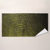 Texture de crocodile foncé de luxe (Serviette de bain)