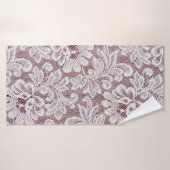 Texture de dentelle d'élégance blanche avec bea sa (Serviette de bain)