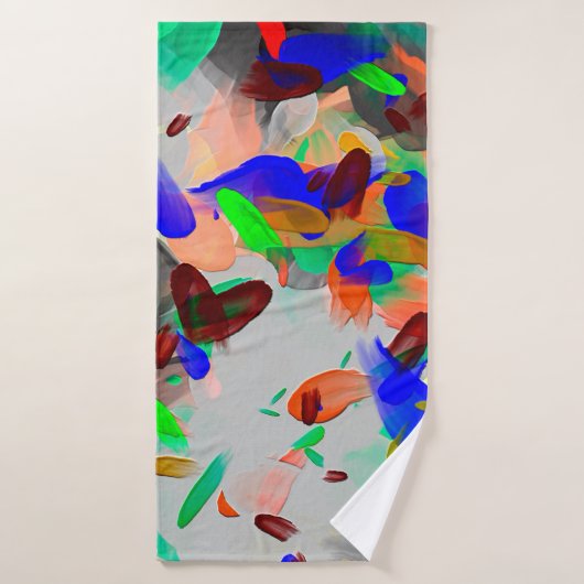 texture de dessin Abstraite avec peinture réelle c (Serviette de bain)