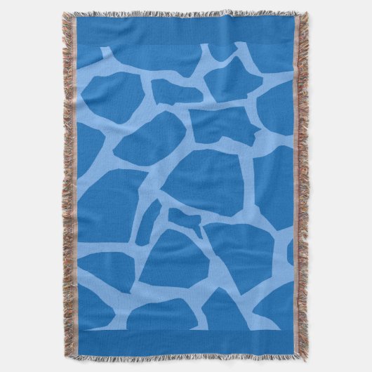 Texture de la Girafe Bleue Lancer la couverture (devant Vertical)