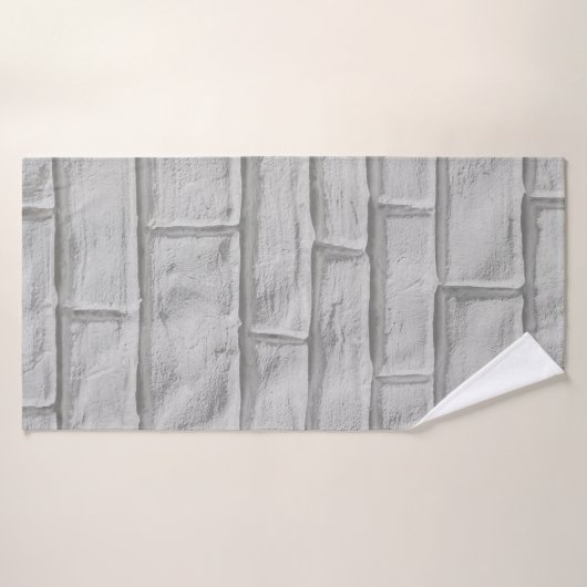 texture de la surface de la paroi en brique gris c (Serviette de bain)