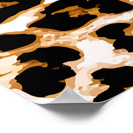 Texture de léopard sans joint, poster de animal af (Coin)