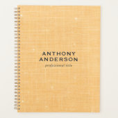 Texture de lin doré avec un subtil éclat blanc (Devant)