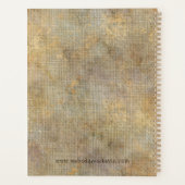 Texture de lin en or beige rustique (Dos)