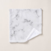 Texture de marbre blanc de luxe (Gant de toilette)