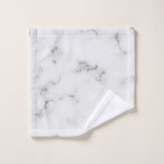 Texture de marbre blanc de luxe (Gant de toilette)