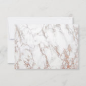 Texture de marbre blanc Faux avec Magnolias RSVP (Dos)