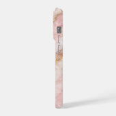 Texture de marbre blanc/opalescent rose de luxe (Côté gauche)