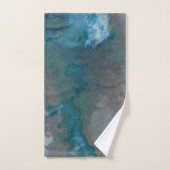Texture de marbre bleu et gris (Serviette à main)