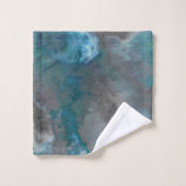Texture de marbre bleu et gris (Gant de toilette)