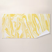 Texture de marbre jaune. Main dessinée (Serviette de bain)