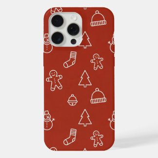 Texture de Noël rouge avec éléments de fête