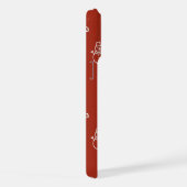 Texture de Noël rouge avec éléments de fête (Côté droit)