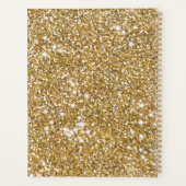 Texture de paillettes jaune doré faux & texte pers (Dos)