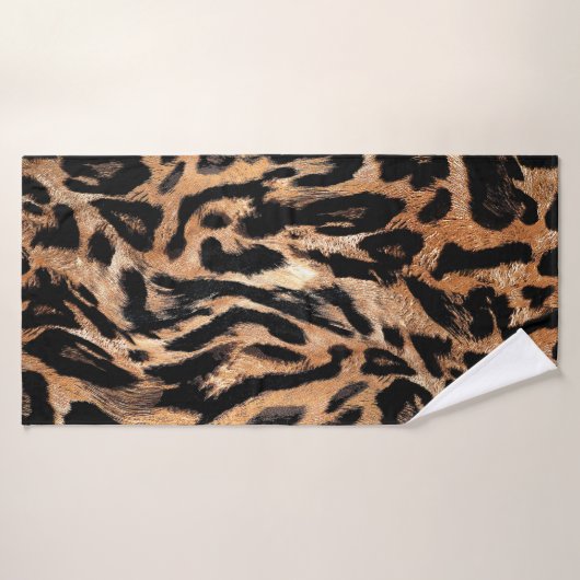 Texture de peau de léopard (Serviette de bain)