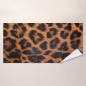 Texture de peau de léopard : Parcelle de tache léo (Serviette de bain)