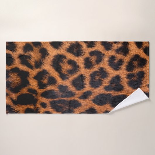 Texture de peau de léopard : Parcelle de tache léo (Serviette de bain)