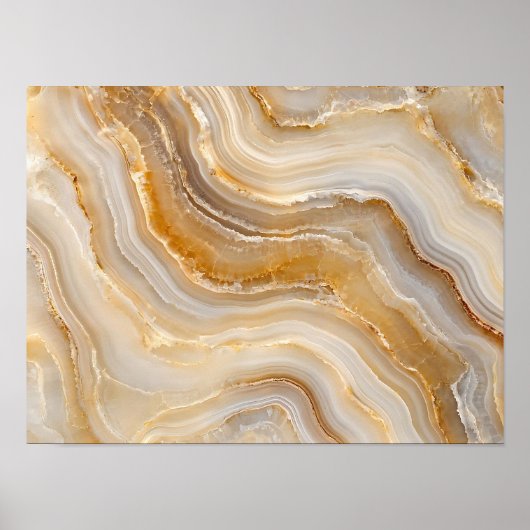 Texture de pierre d'agate dorée Art mural abstrait (Devant)