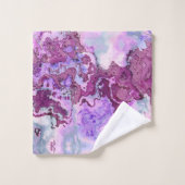 Texture de pierre de marbre violet et rose (Gant de toilette)