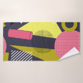 Texture de style rétro, design motif. art, abstrai (Serviette de bain)
