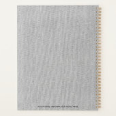 Texture de tissu blanc Élégant Logo Monogramme Per (Dos)