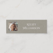 Texture de tissu subtil Photo Mini Carte de visite (Devant)