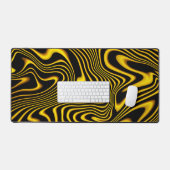 Texture de tourbillons noir jaune or (Clavier et souris)