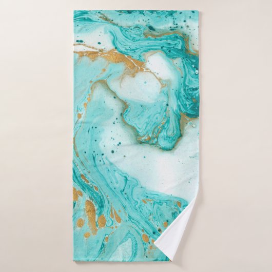 Texture décorative en marbre. Peinture Abstraite. (Serviette de bain)