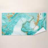 Texture décorative en marbre. Peinture Abstraite. (Serviette de bain)