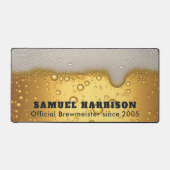 Texture des bulles de bière avec nom (Recto)