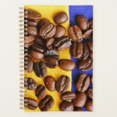 Texture des haricots de l'amant de café funky (Devant)