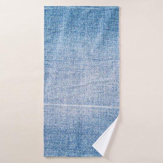 Texture des jeans en denim bleu (Serviette de bain)