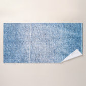 Texture des jeans en denim bleu (Serviette de bain)