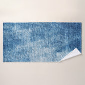 Texture des jeans en denim bleu (Serviette de bain)