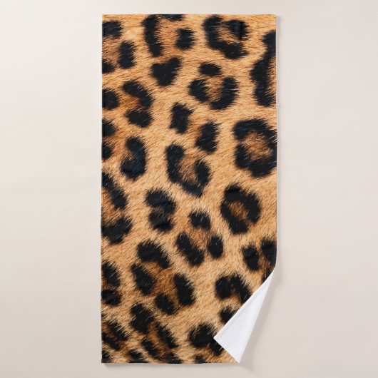 Texture d'impression de Cheetah (Serviette de bain)