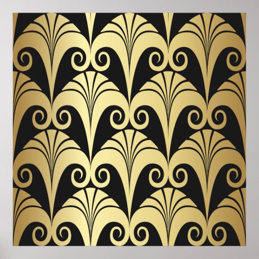 Texture dorée et brillante. Géomet d'art déco vint (Devant)