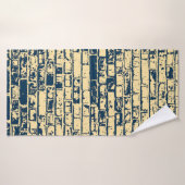 Texture d'un mur en brique. Design élégant de papi (Serviette de bain)